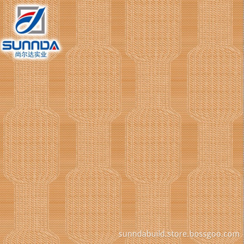 Sunnda orange grey ceramic linen look tile for sitting room